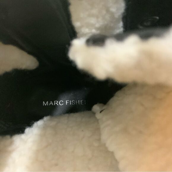 NEW MARC FISHER LANSLY BOOT SHEARLING DETAILS WOMEN’S SIZE 10M - Picture 5 of 14